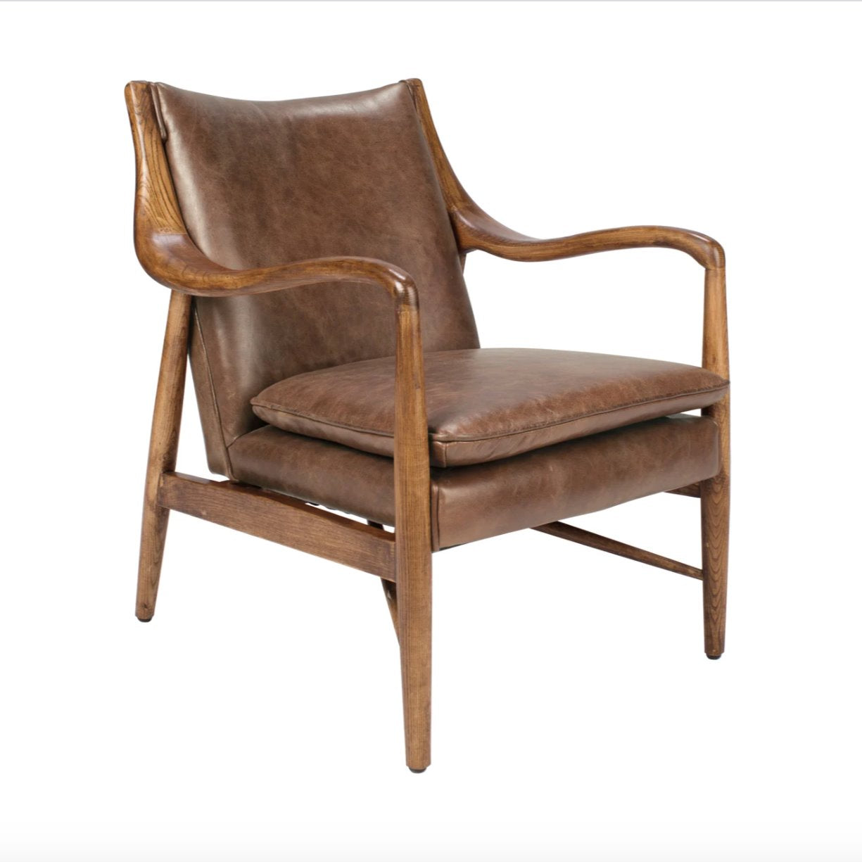 Kiannah Leather Club Chair - 3 Colors - Classic Home