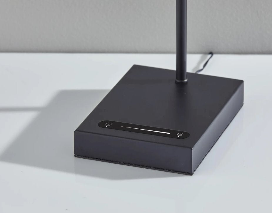 Lucas LED Desk Lamp: Up-Close Base View