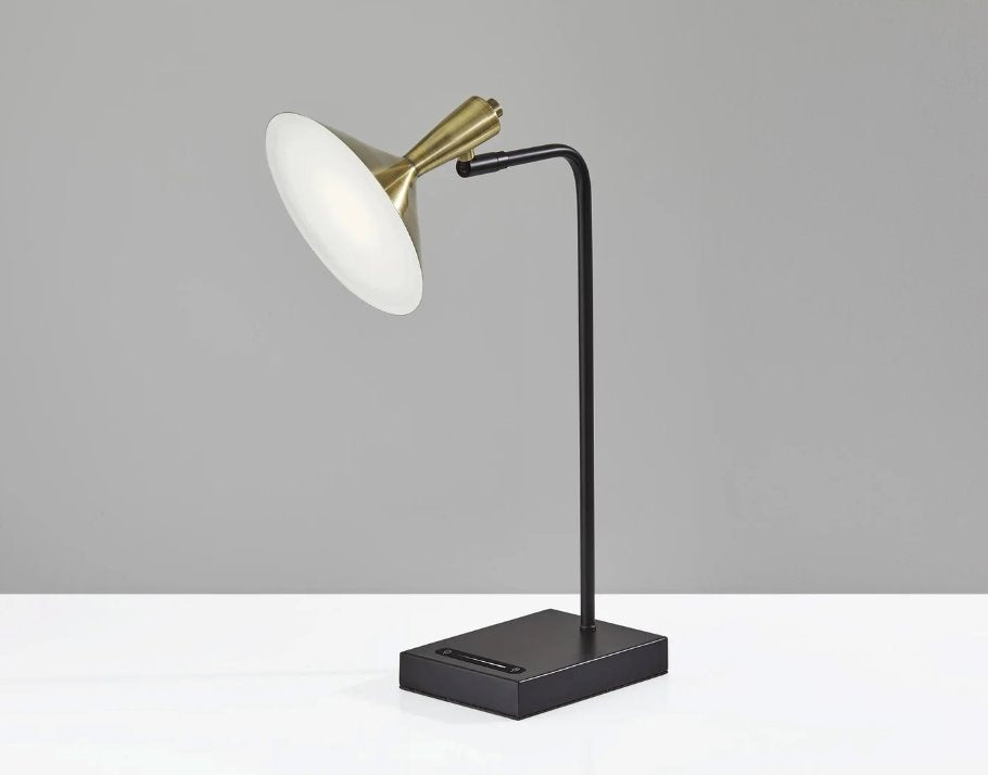 Lucas LED Desk Lamp: Light On View