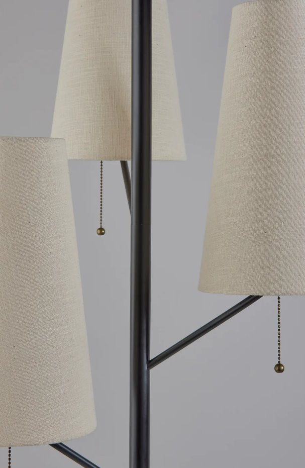Daniel Floor Lamp: Up-Close Light Switch View
