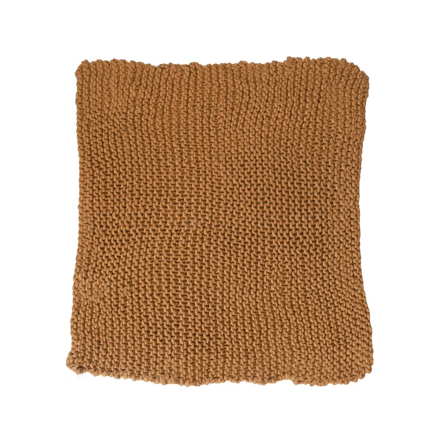 Crocheted Fabric Throw: Blanket Unfolded View