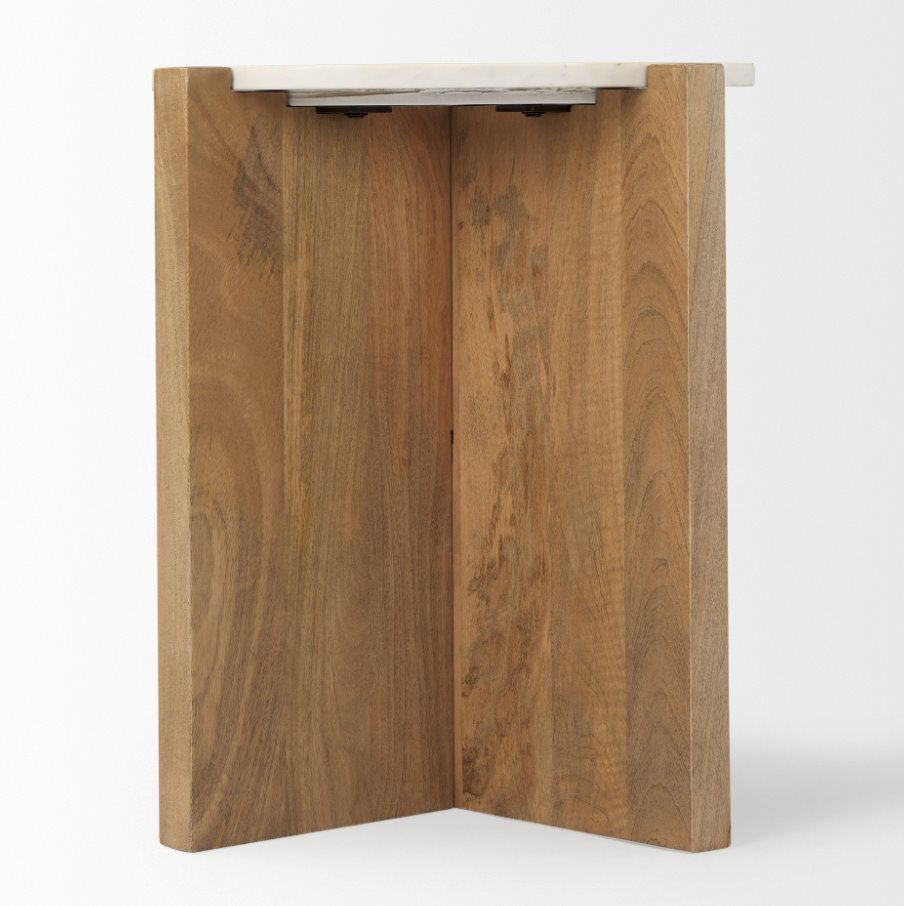 Bianca Side Table: Slats View