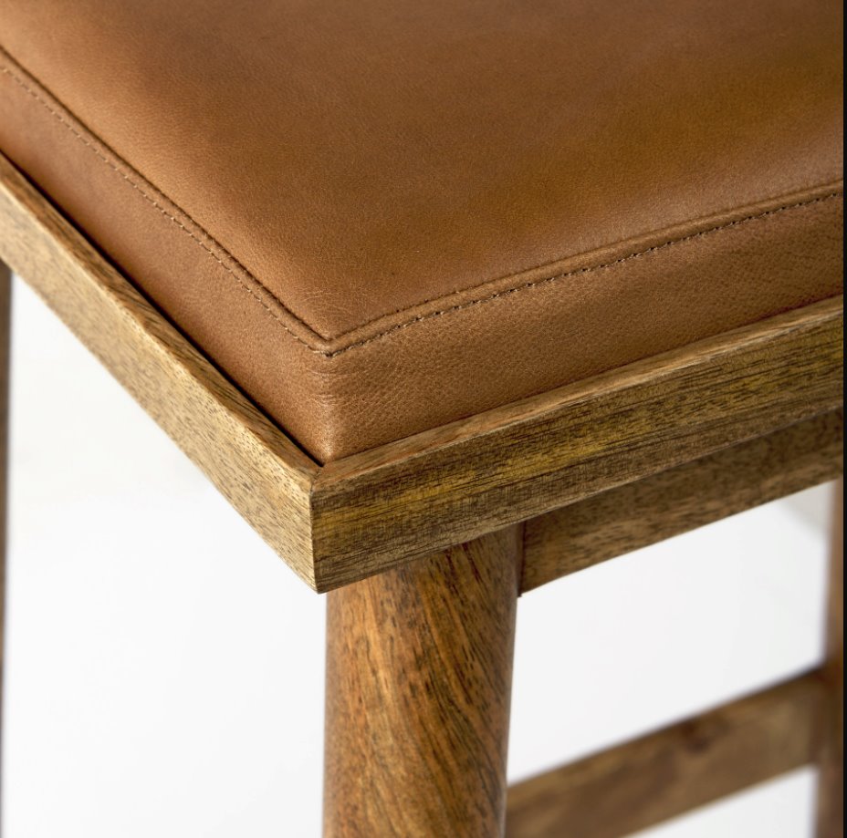 Eliza Counter Stool: Up-Close Corner View