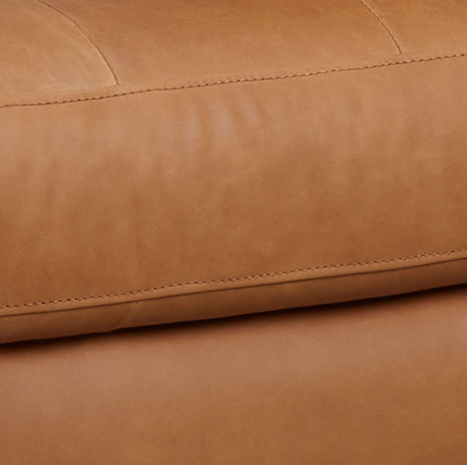 Georgia Club Chair: Up-Close Leather View