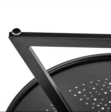 Markle KD Outdoor Metal Round Coffee Table: Up-Close Table Leg View