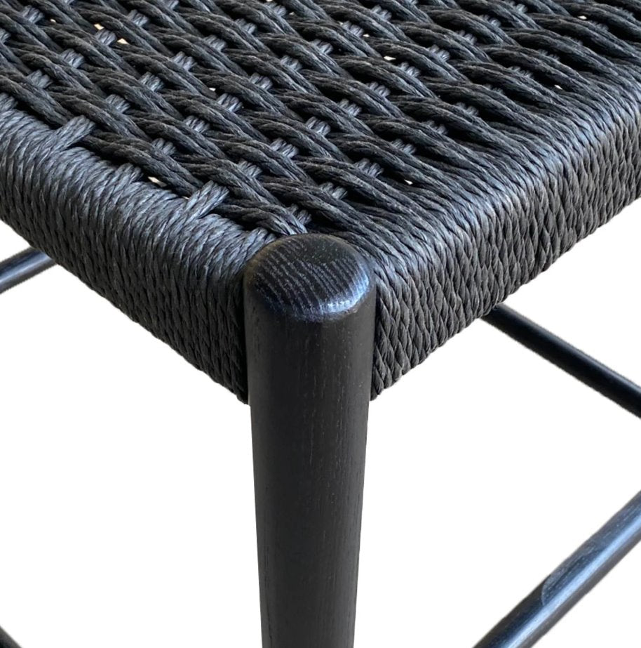 Jakarta Woven Seat Dining Chair: Up-Close Woven Chair Seat View