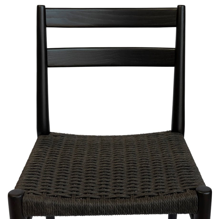 Jakarta Woven Seat Dining Chair: Up-Close Dining Chair View