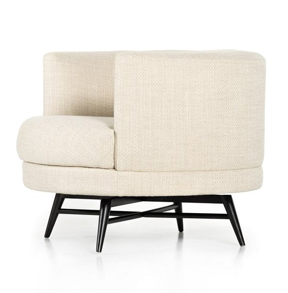 Carmela Swivel Chair: Quarter View