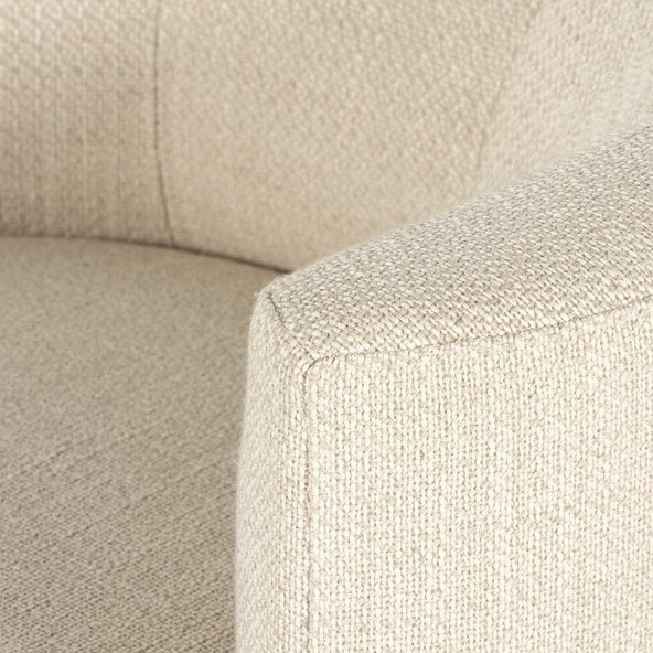 Carmela Swivel Chair: Up-Close Arm Chair View