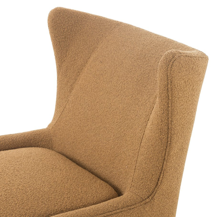 Marlow Wing Chair in Copenhagen Amber wing detail