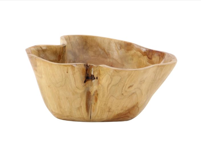 Teak Rustic Bowl: available at City Home