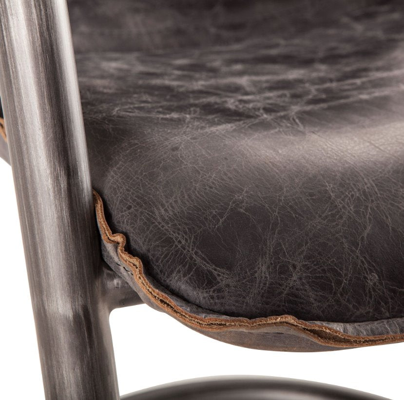 Portofino Antique Ebony Dining Chairs- Up-Close View