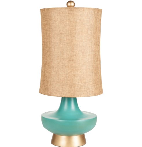 Turquoise Table Lamp: Available at City Home PDX