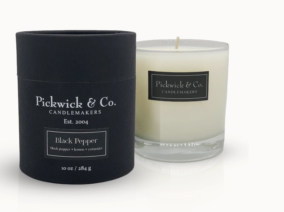 Pickwick & Co. Scented Candles: Black Pepper Scent