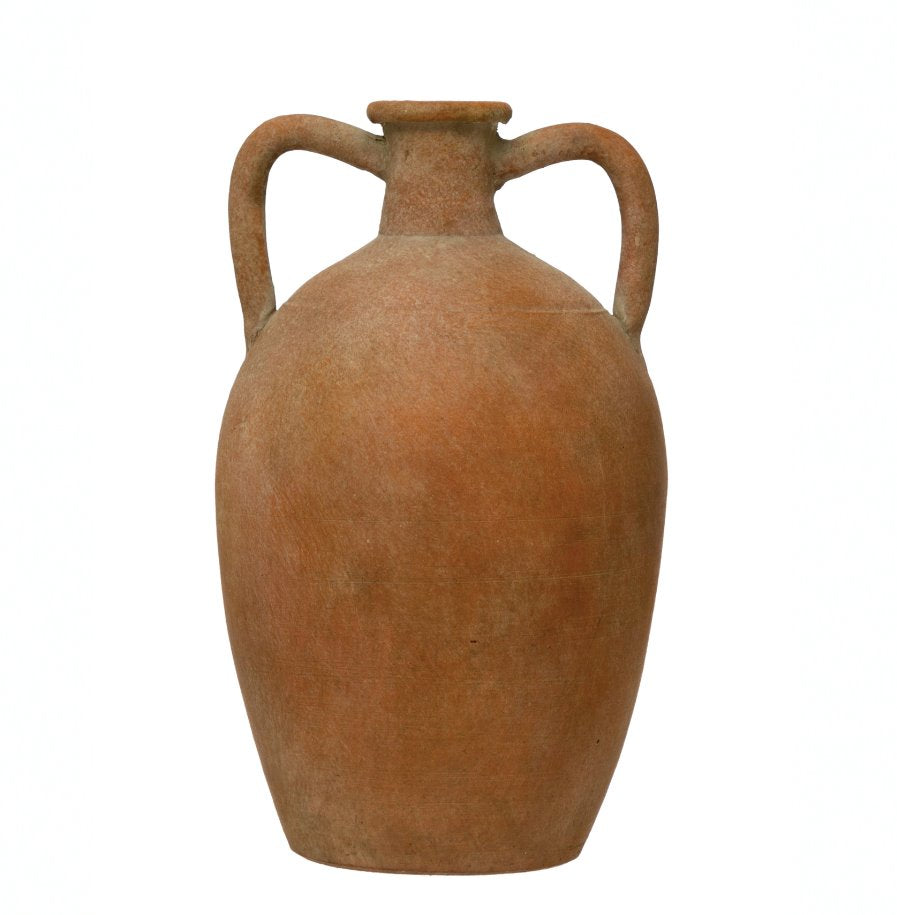 Terra-Cotta Urn Vase w/Handles: Available at City Home PDX
