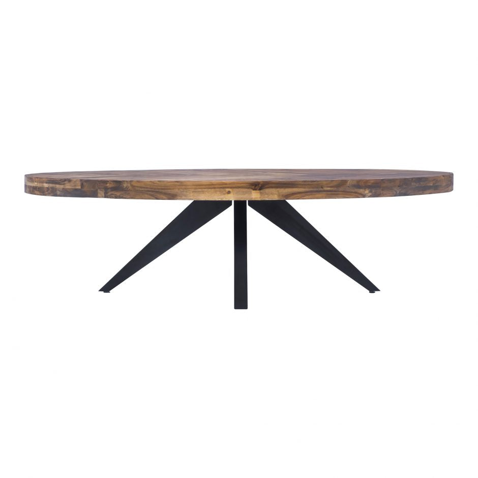 Parq Oval Coffee Table side view