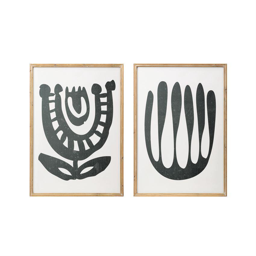 Abstact Floral Wall Art - Two Styles - Bloomingville