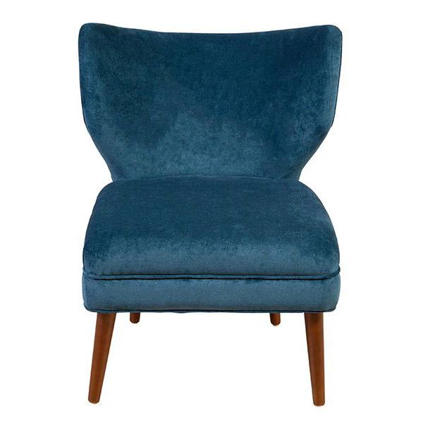 Layla Velvet Accent Chair - porter