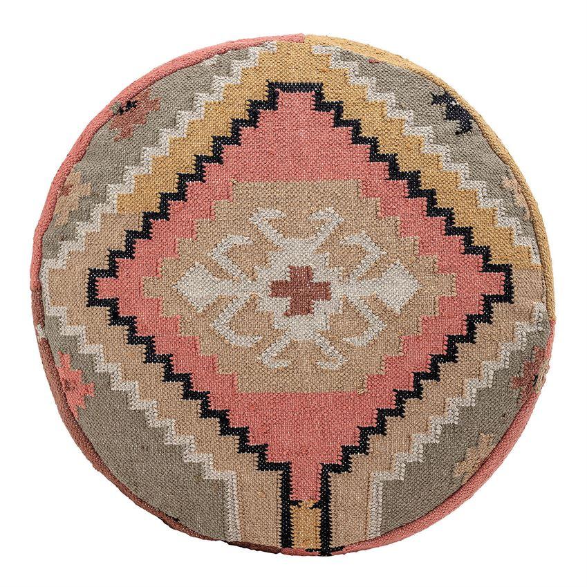 Hand-Woven Kilim Pouf - Bloomingville