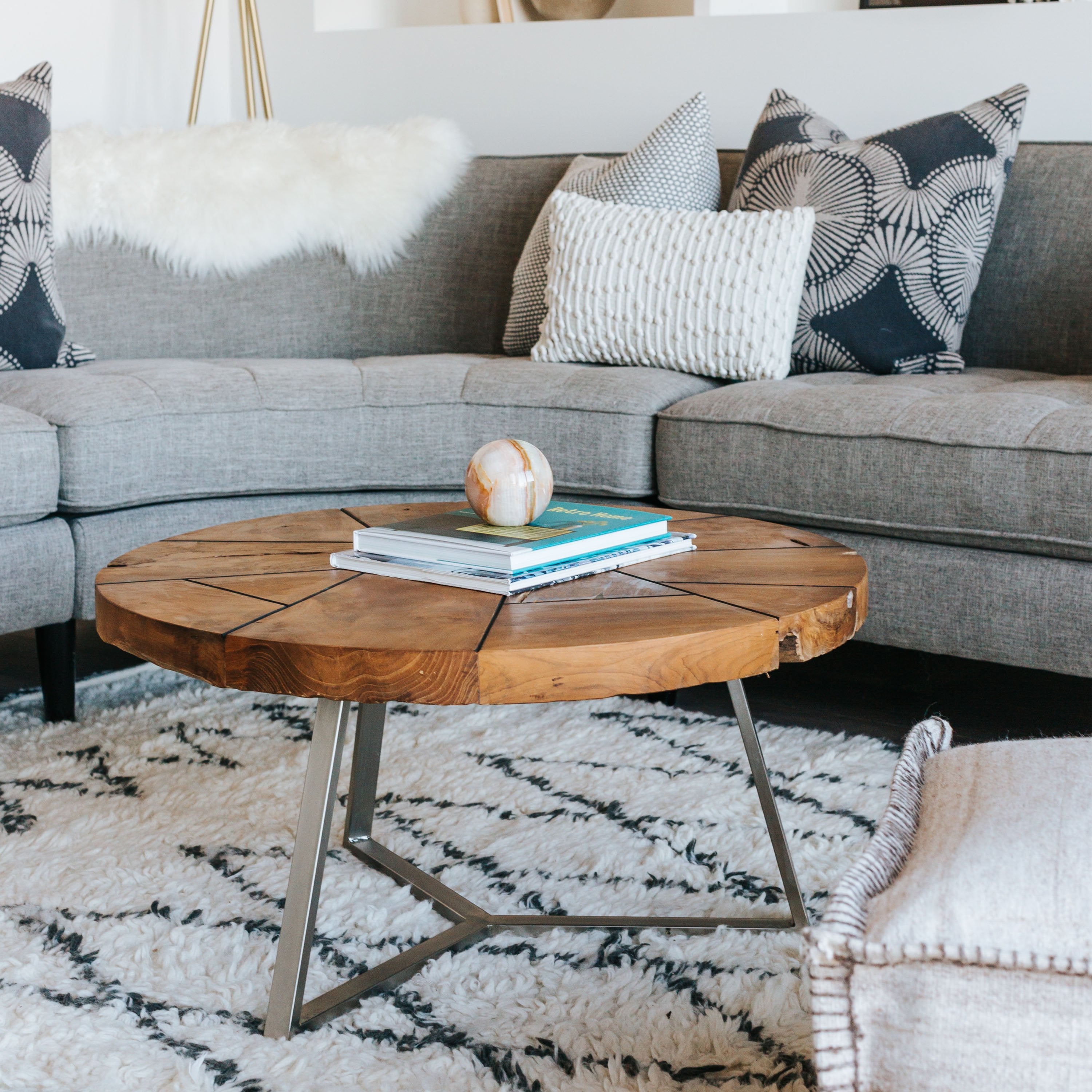 Leon Reclaimed Teak Coffee Table - New Pacific Direct