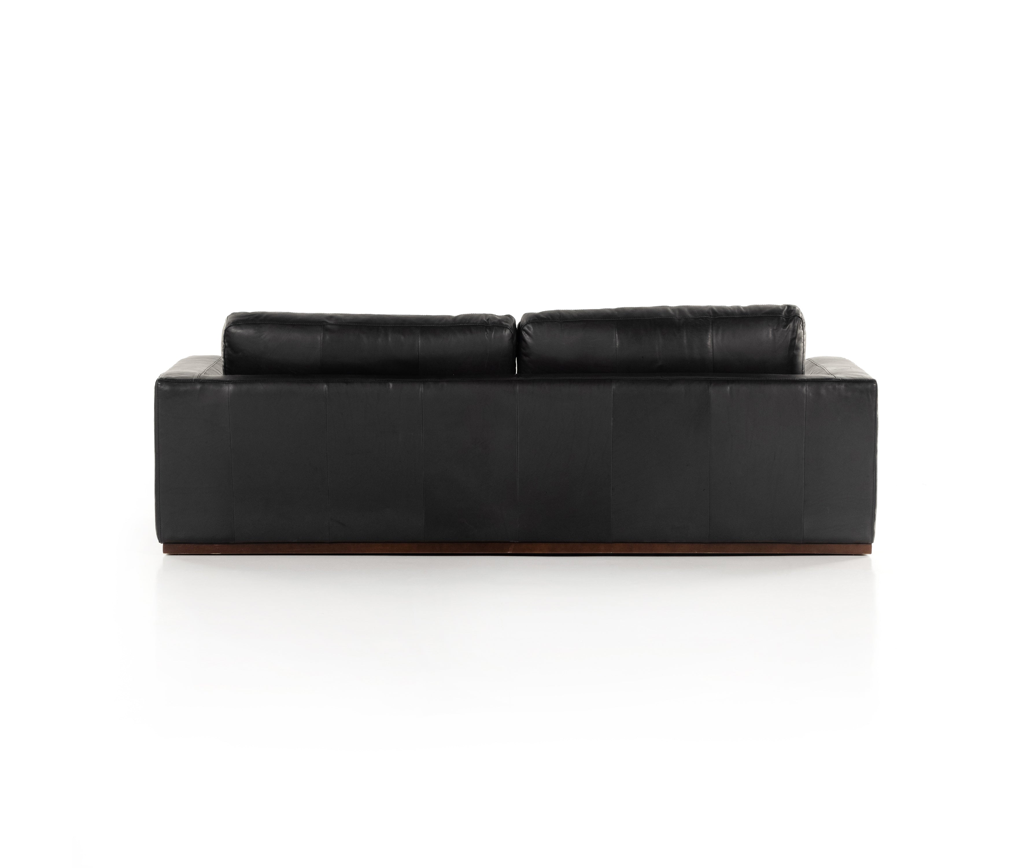 Colt sofa in heirloom black leather back