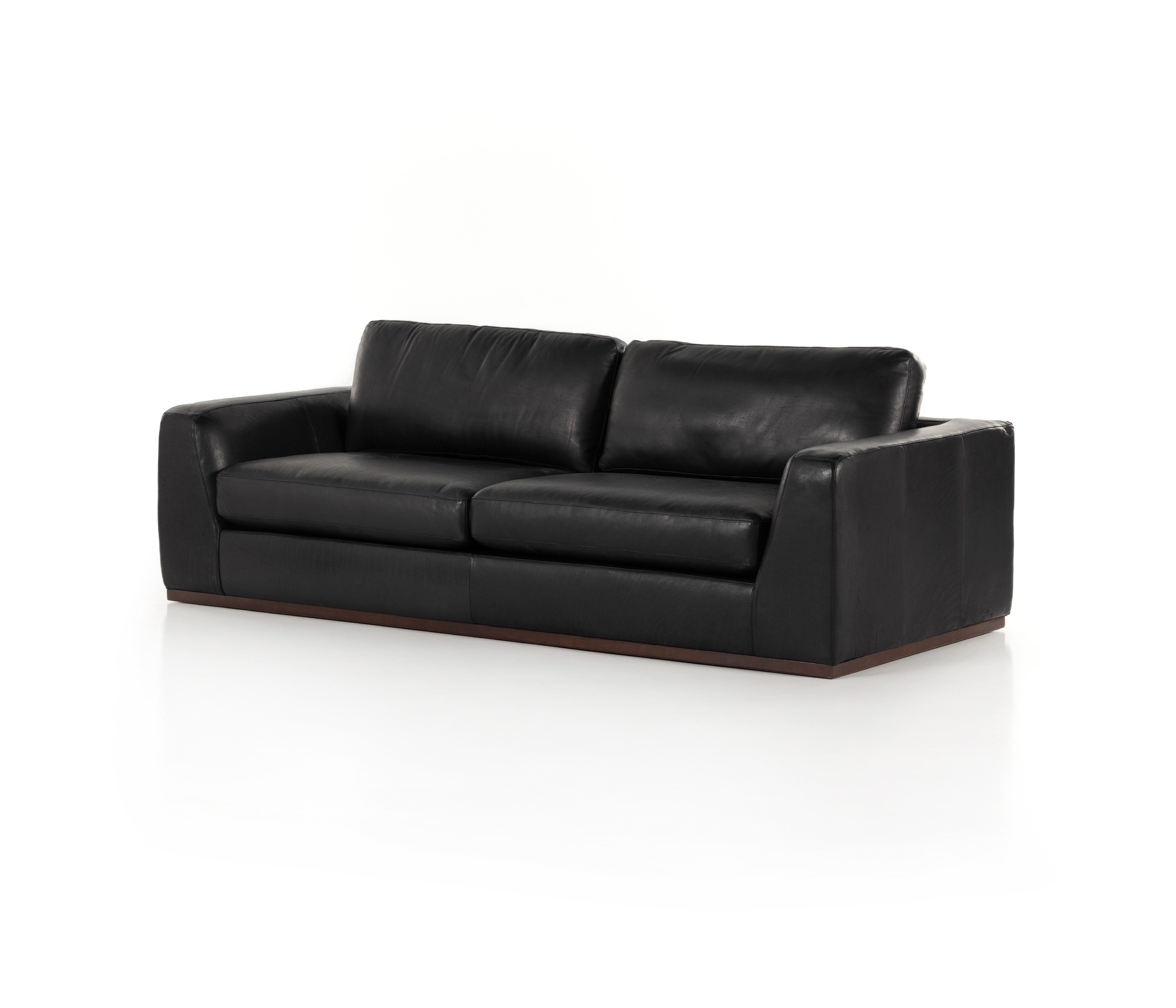 Colt sofa in heirloom black leather