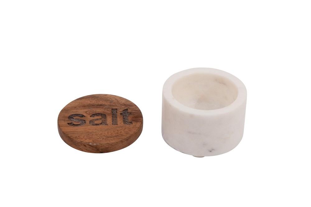 Salt & Pepper Marble Pinch Pots - Creative Co-Op