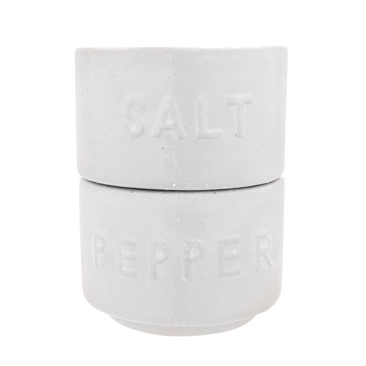 Stoneware Salt & Pepper Pots - Set of 2 - Creative Co-Op