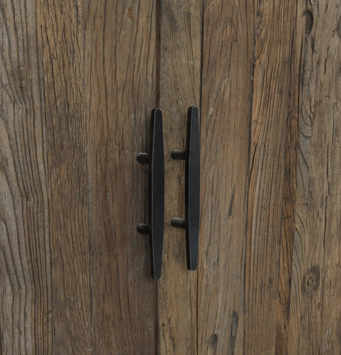 Ellen 4 Door Reclaimed Wood Sideboard - door pull detail