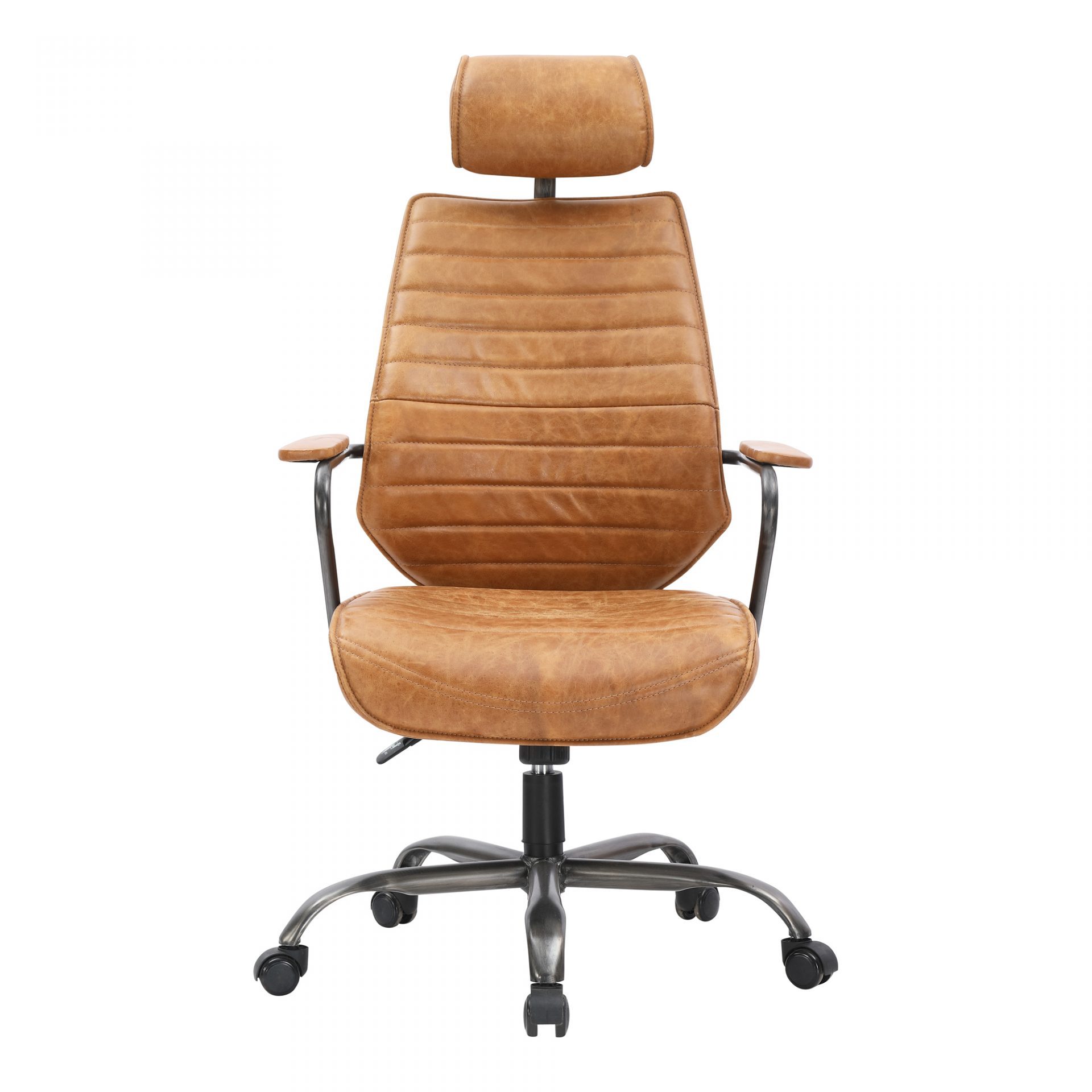 Executive Leather Swivel Office Chair - 2 Colors - Moe's