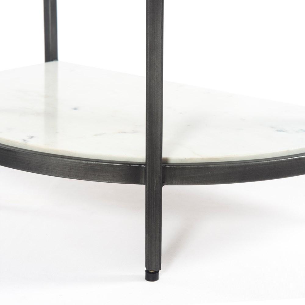Grace Marble & Glass End Table - Four Hands