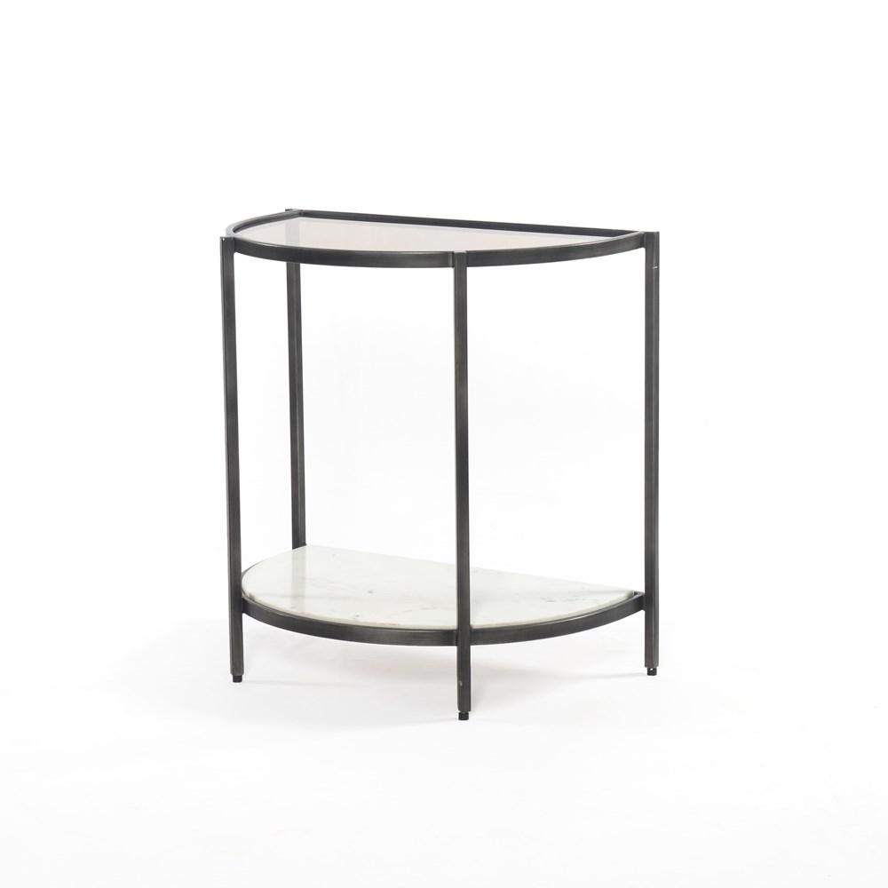 Grace Marble & Glass End Table - Four Hands