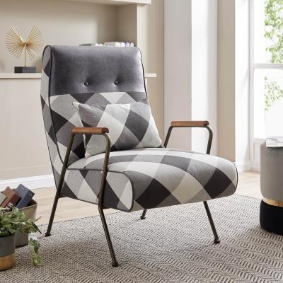Plaid Kahlo Chair - New Pacific Direct
