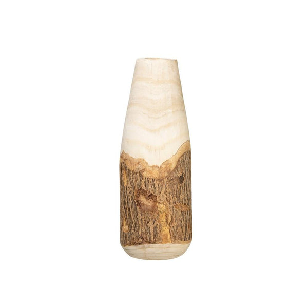 Paulownia Unfinished Wood Vase City Home