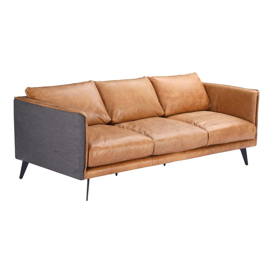Messina Leather Sofa - Moe's