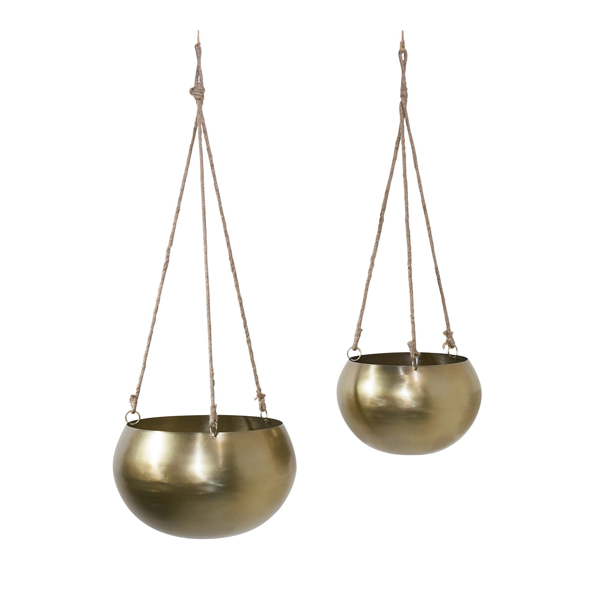 atsu brass hanging planter Magnolia Home Hanging Brass Planter