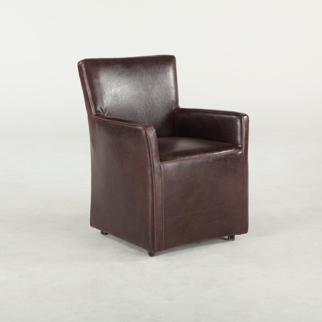 Peabody Leather Dining Arm Chair - HTD