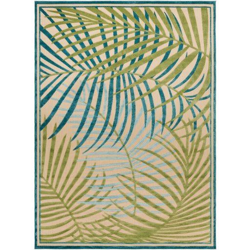 Palm Leaf Print Indoor/Outdoor Rug - Surya