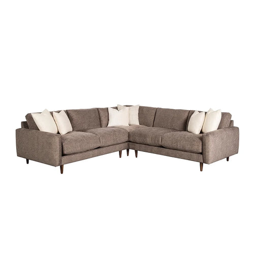 Jonathan Louis Choices - Kronos 409F-25L+82R-Yellow Fabric Contemporary  Sofa Chaise Sectional with Pluma Plush Cushions, Fashion Furniture