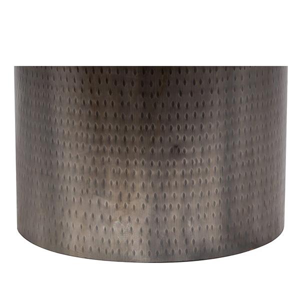 Rotonde Nickel End Table - Porter