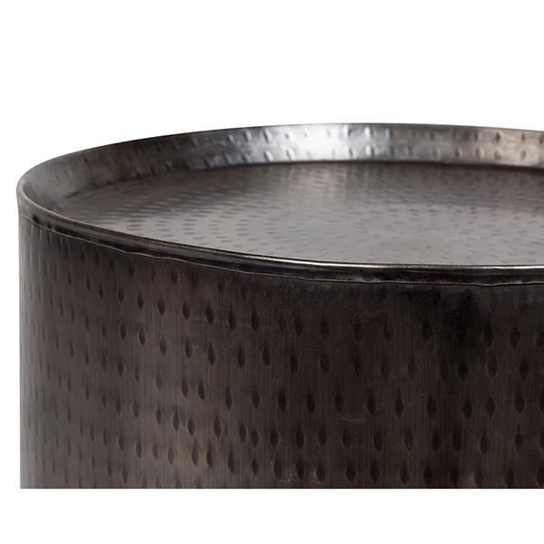 Rotonde Nickel End Table - Porter