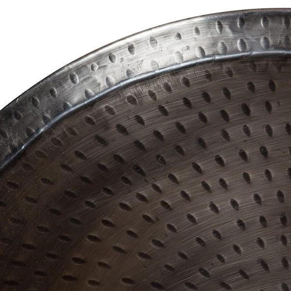 Rotonde Nickel End Table - Porter