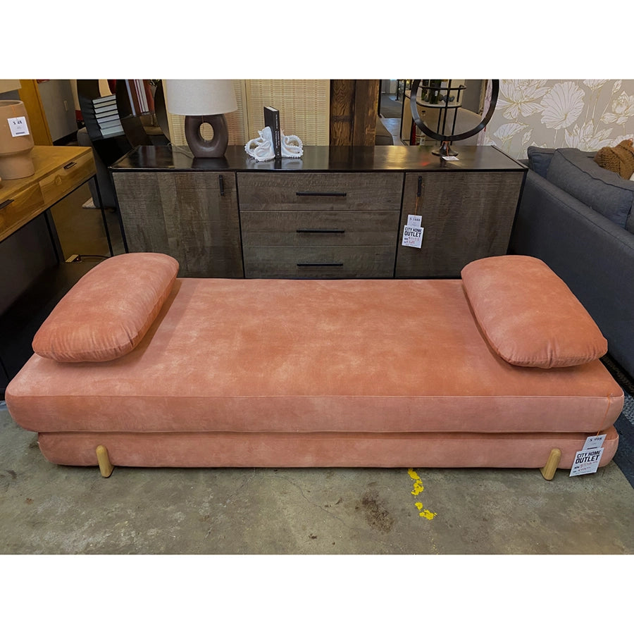 Tamara Velvet Daybed in Blush - Shop unique finds at the City Home PDX Outlet