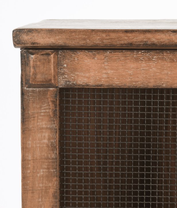 Tempe 6 door reclaimed wood sideboard corner detail