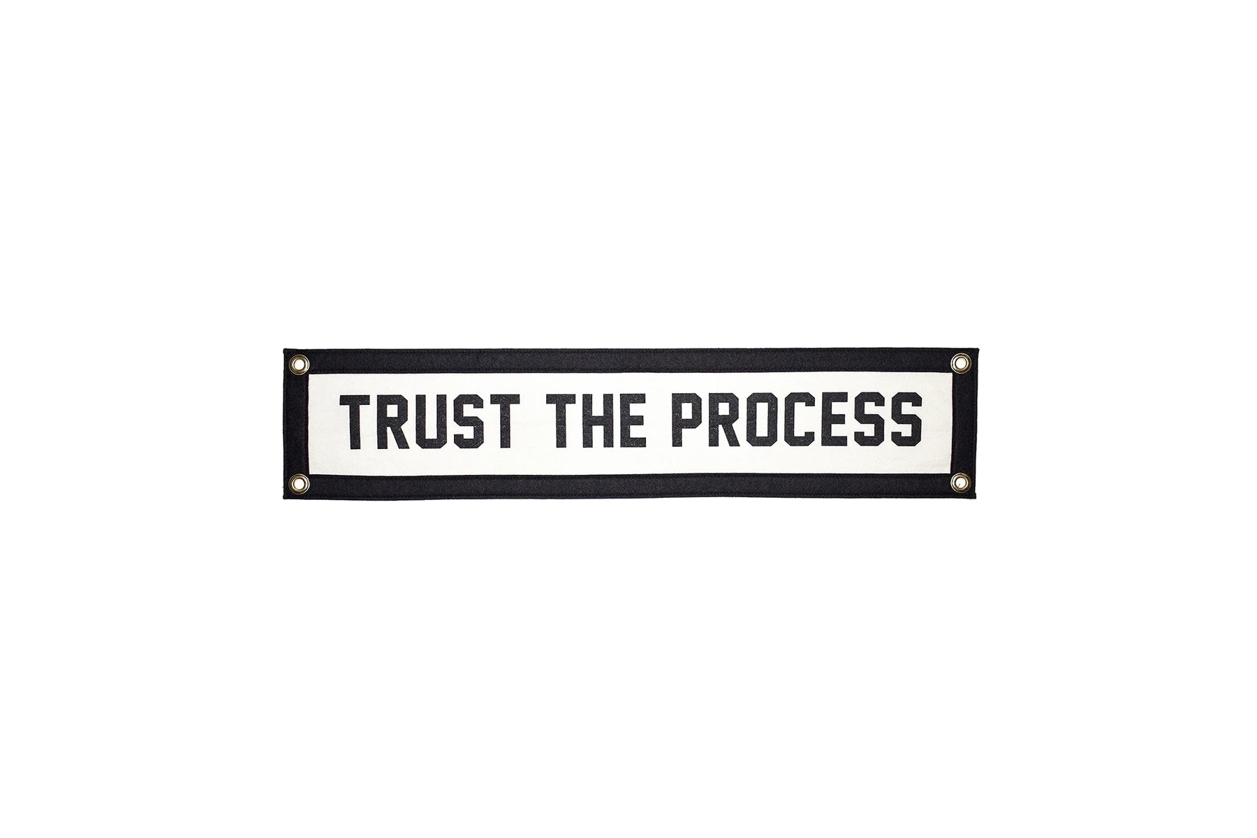 Trust the Process Camp Flag Collegiate Pennant