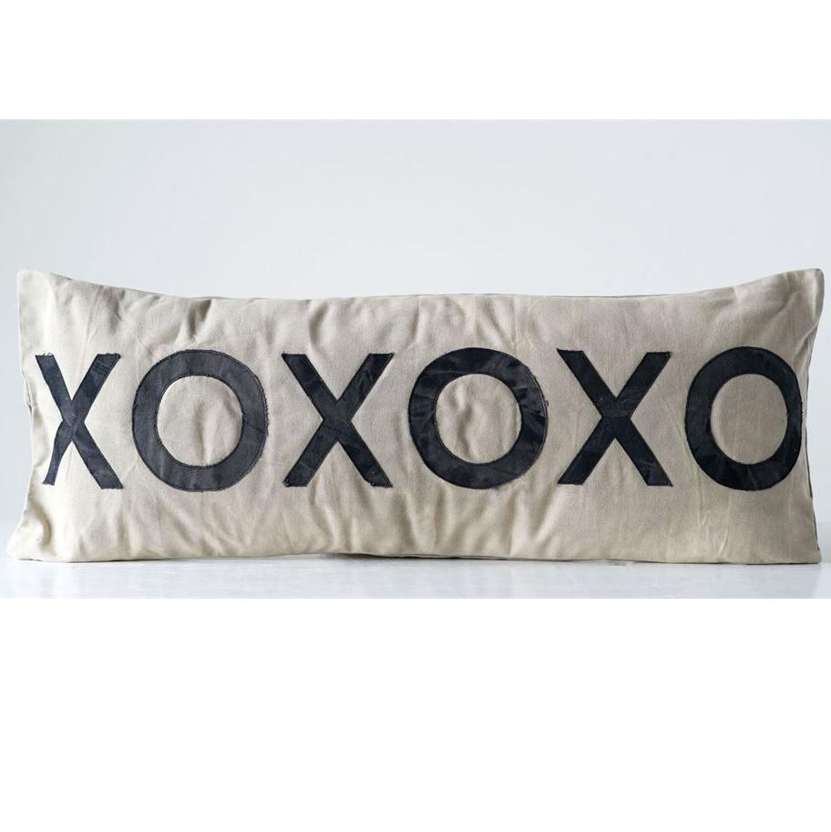 XOXOXO Pillow - Creative Co-Op